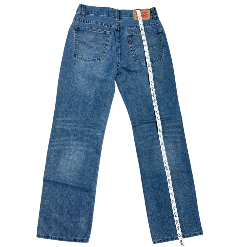 Levi's 505 Regular Fit Jeans Medium Blue Mens Size 16R/28x28